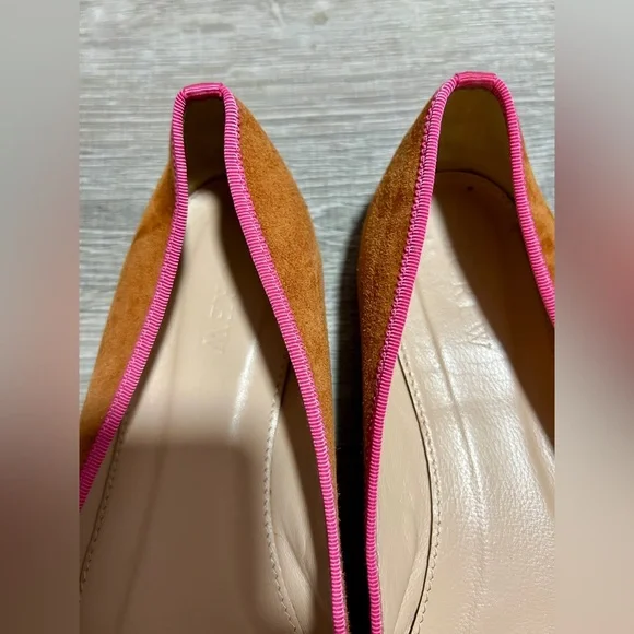 J. Crew Suede Ballet Flats Size 7.5 - Picture 3 of 6